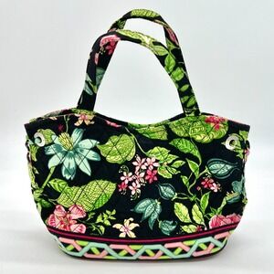 Vera Bradley Botanica Quilted Cotton Print Small Sherry Bag Double Strap